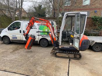 Mini Digger and flail hire