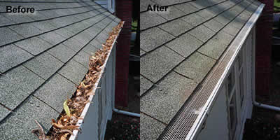 Gutter cleaning and maintenance